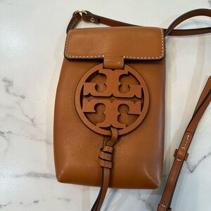 Brown Tory Burch small cross body purse